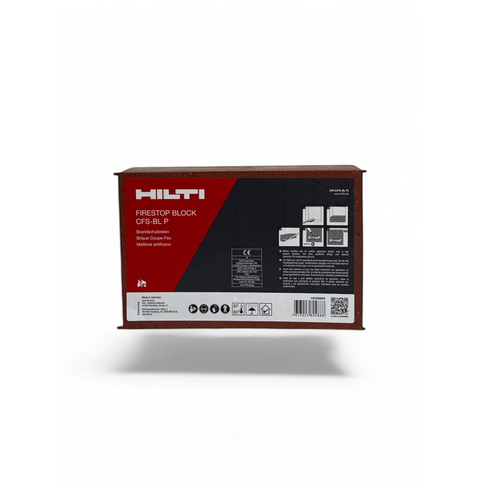 CFS-BL P Brandschutzstein, 200x130x50 mm